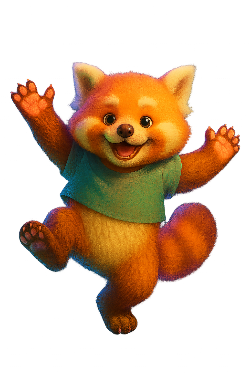 Little Red Panda Character